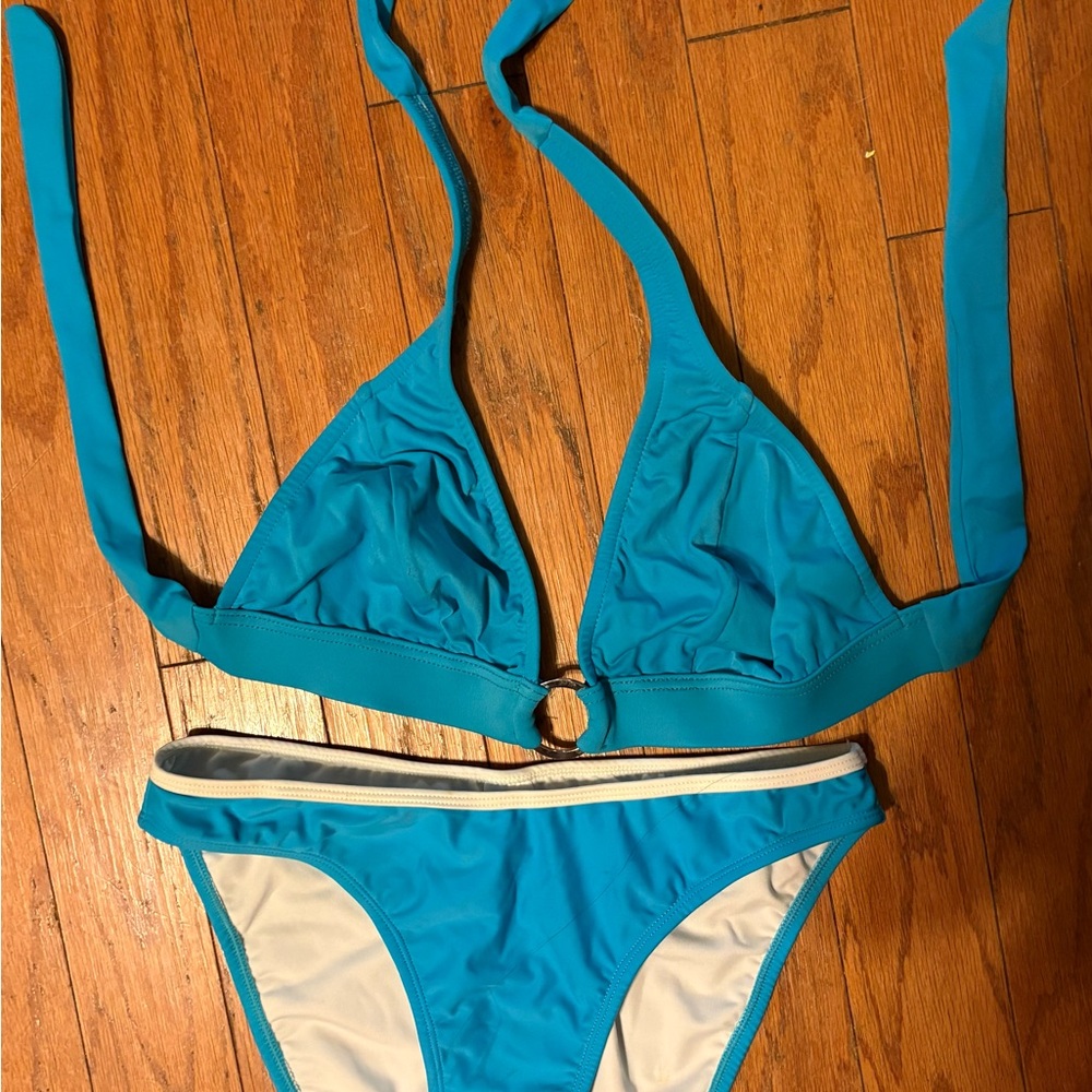 VENUS Blue Triangle Bikini with Classic Cut